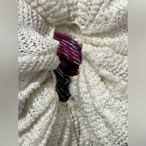 Free People White and Pink Patterned Cardigan - Picture 7 of 9